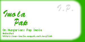 imola pap business card